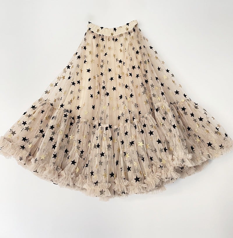 星空ロングスカート ボリュームチュール - Libertas(全2色) | 【星の