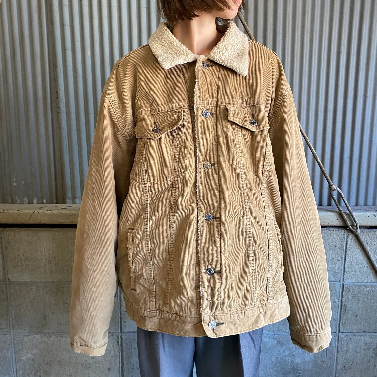 OLD GAP オールドギャップ コーデュロイ ボアジャケット メンズXL 古着