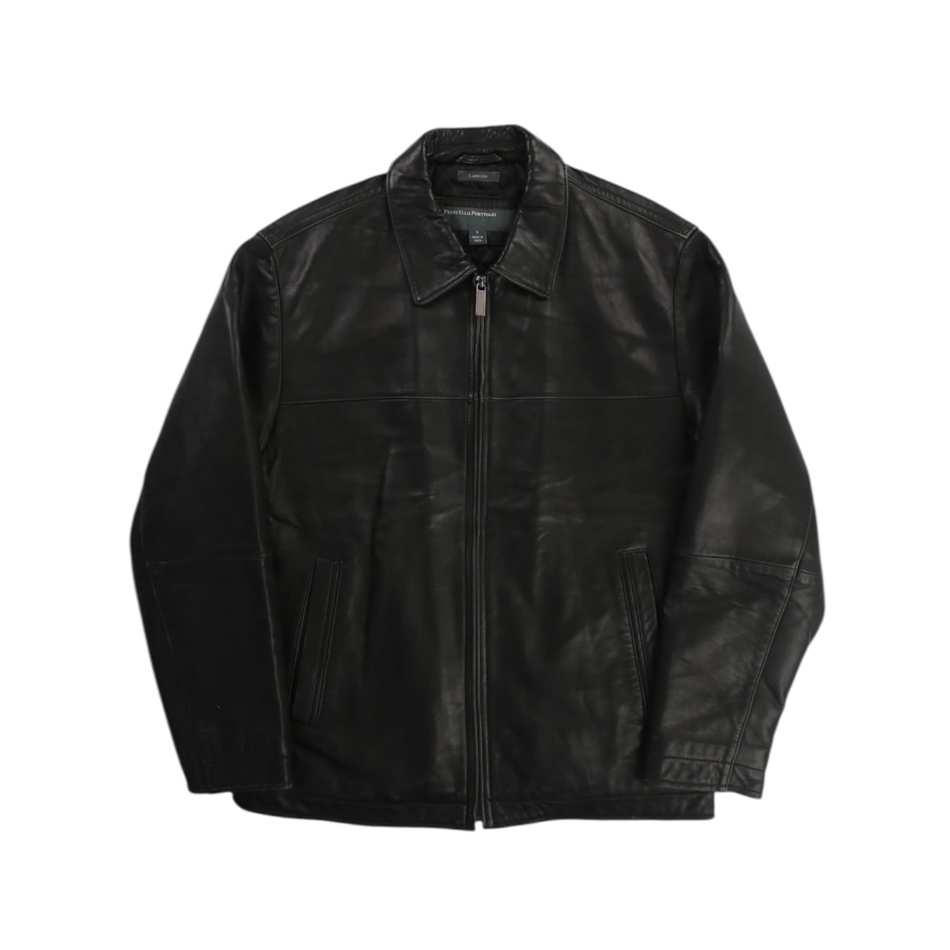 1990s PERRY ELLIS PORTFOLIO lamb leather jacket【COOT-3074】 | cv