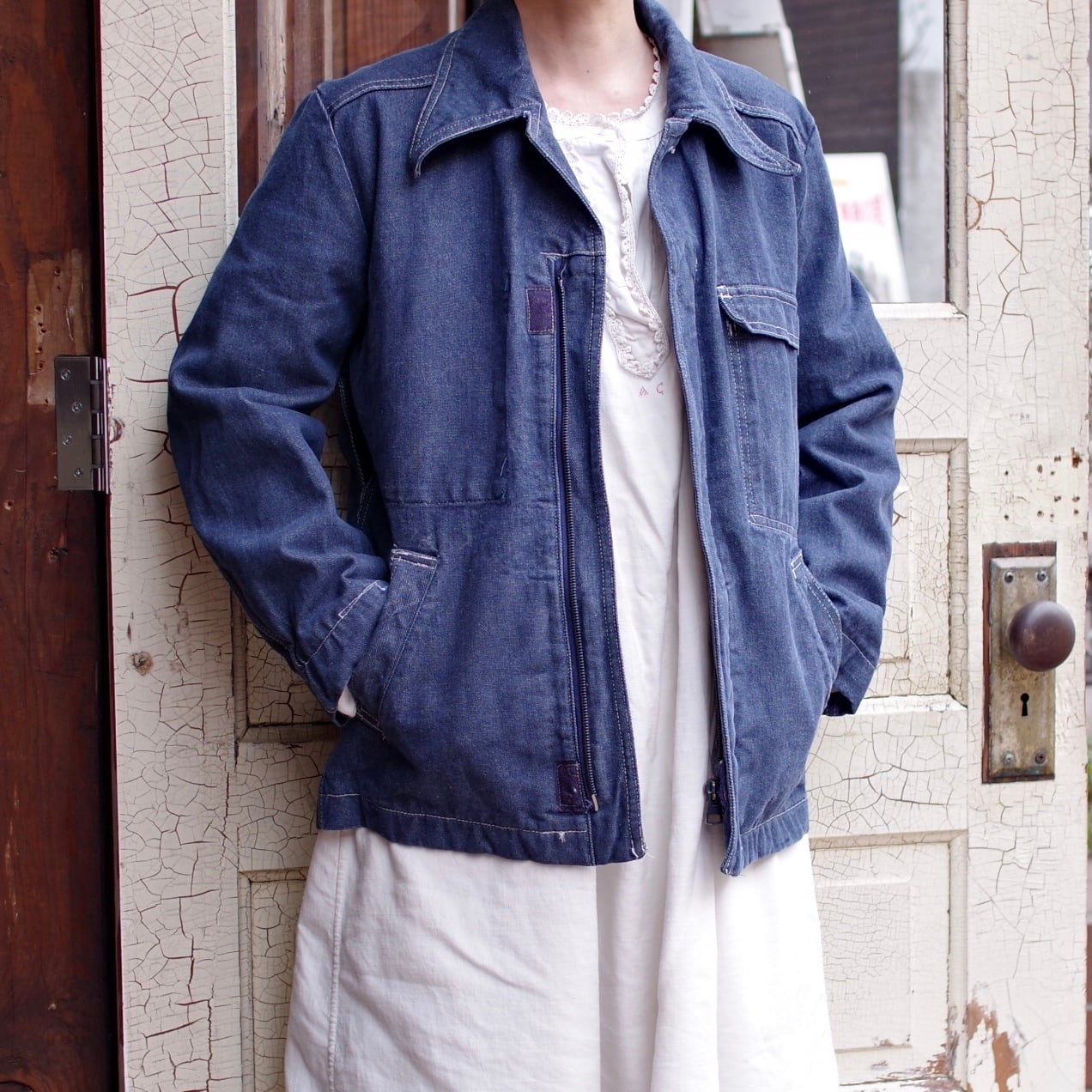 French Work Denim Jacket / Adolphe Lafont Work Jacket /フレンチ