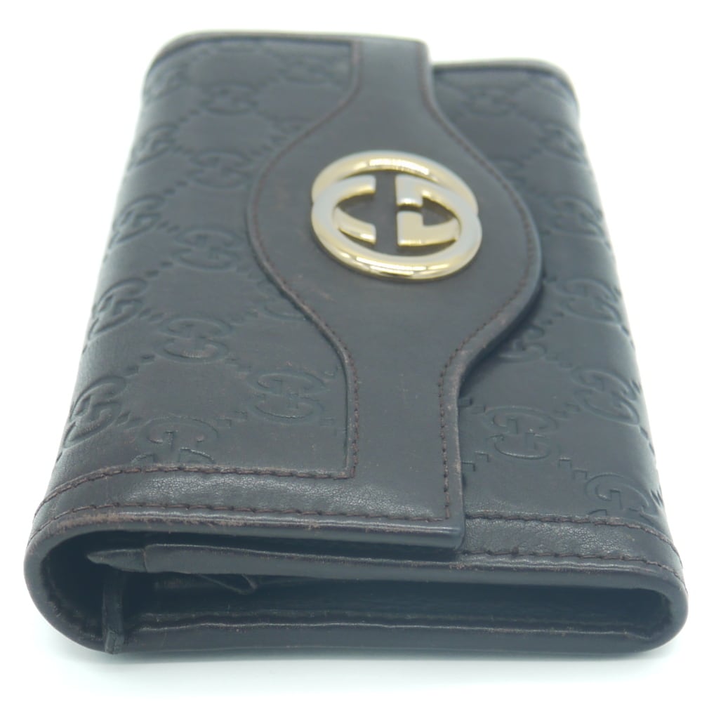 GUCCI グッチ インターロッキングG グッチシマ 二つ折長財布 GG 282434