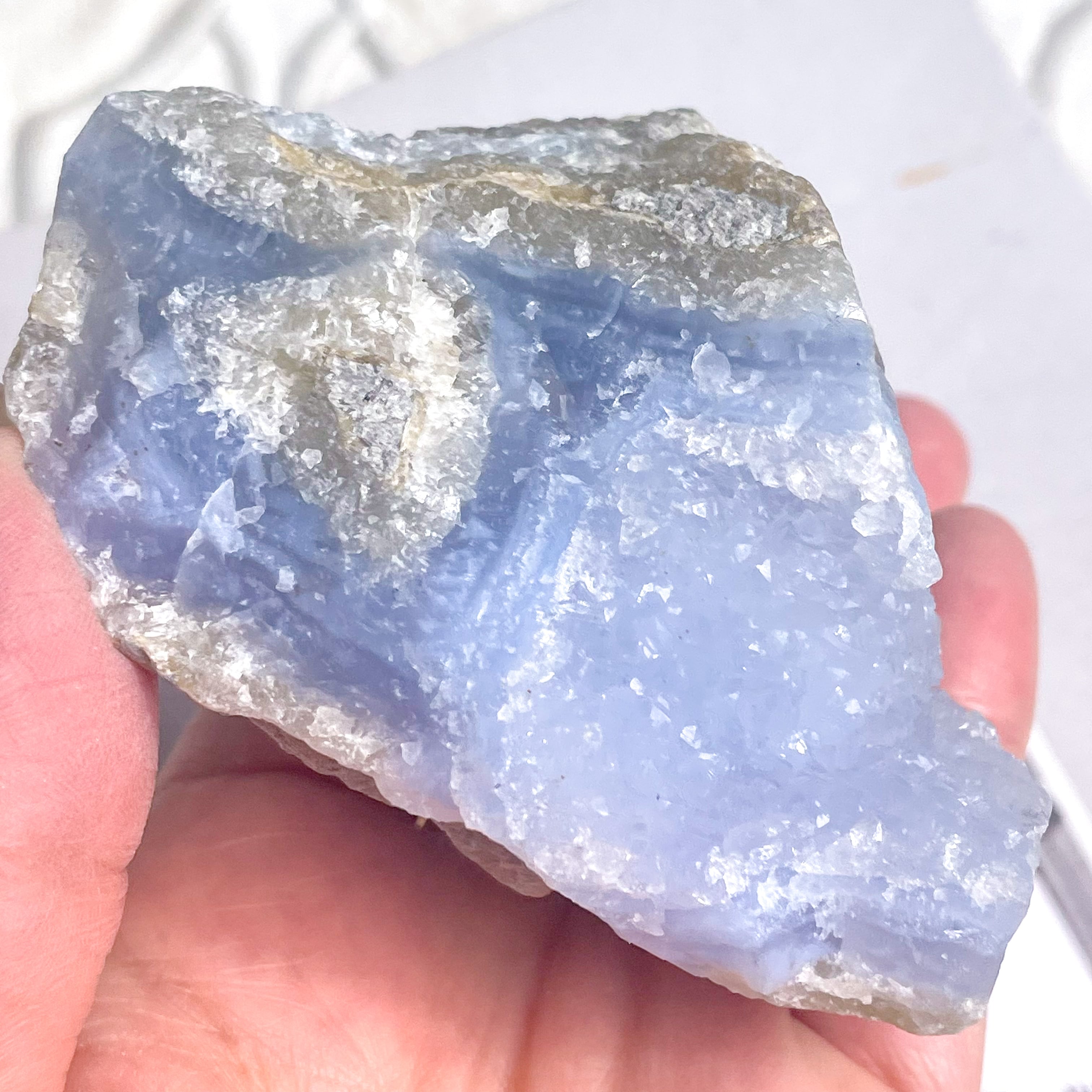 Blue Lace Agate - 原石 17 ✧ ブルーレースアゲート | FLUXY - 天然石