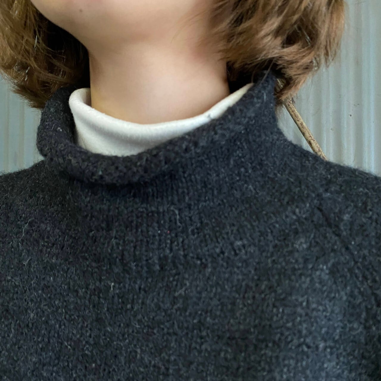 80〜90年代 J.CREW ジェイクルー ロールネック ウールニットセーター