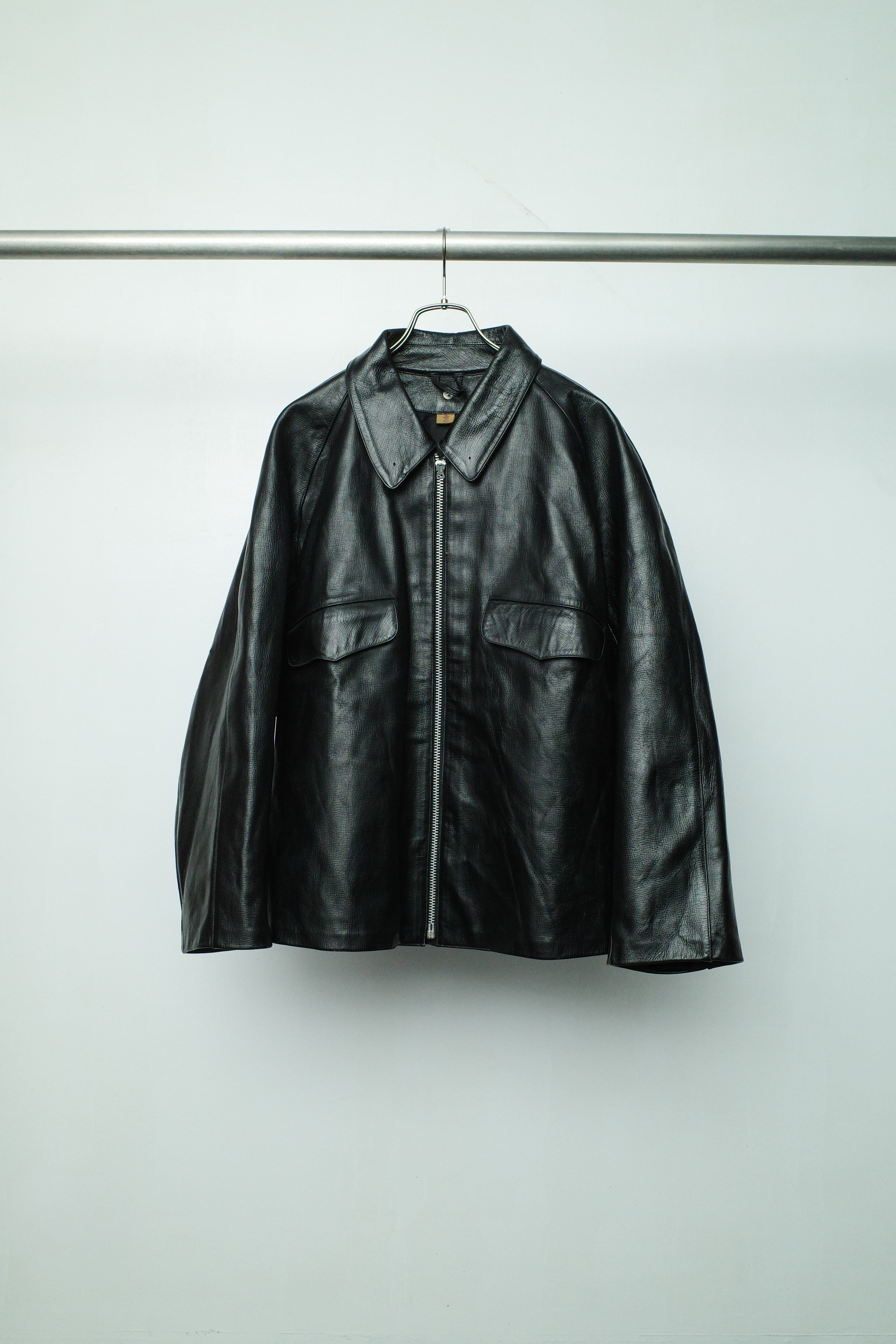 1950-60s Italian Army motorcycle leather jacket | KIT VINTAGE