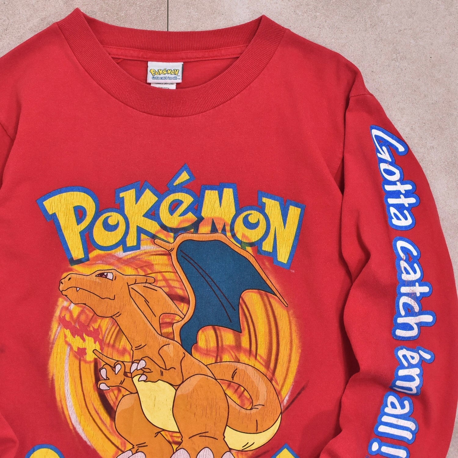 Boys 90s PoKeMoN Charizard long sleeve T-shirt | 古着屋 grin days