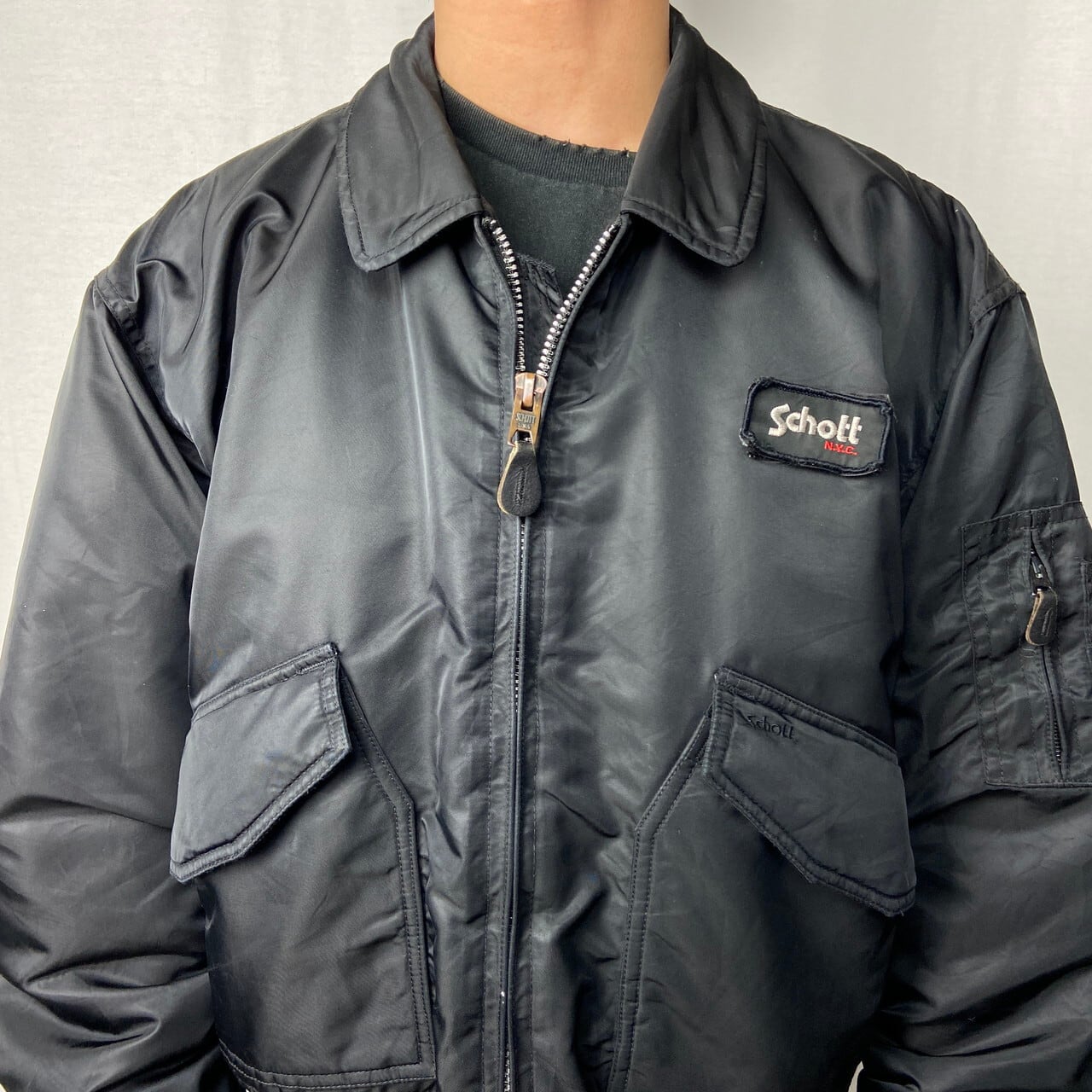 Schott ショット CWU-R ミリタリー フライトジャケット メンズXL 古着