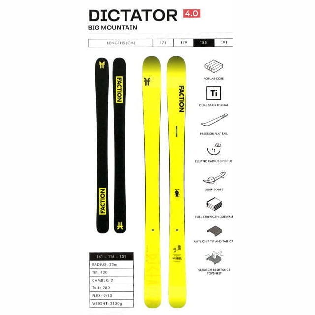 2021/22 FACTION DICTATOR 4.0 | FreeSkiShop BE FREE