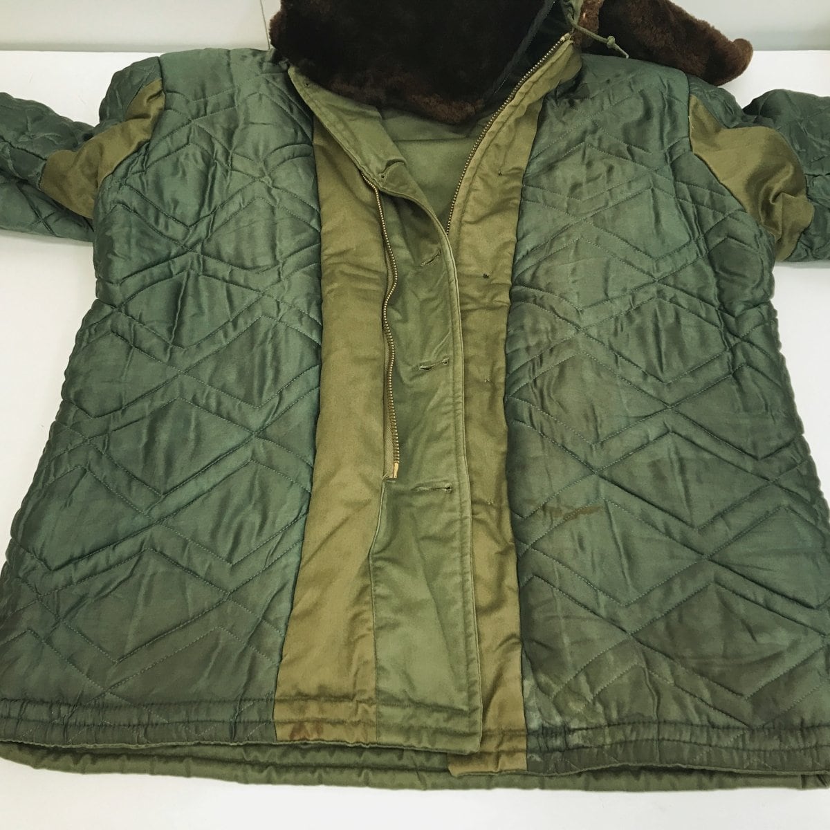 US VINTAGE 40〜 50年代 民間品 B-9 タイプ フライトジャケット カーキ