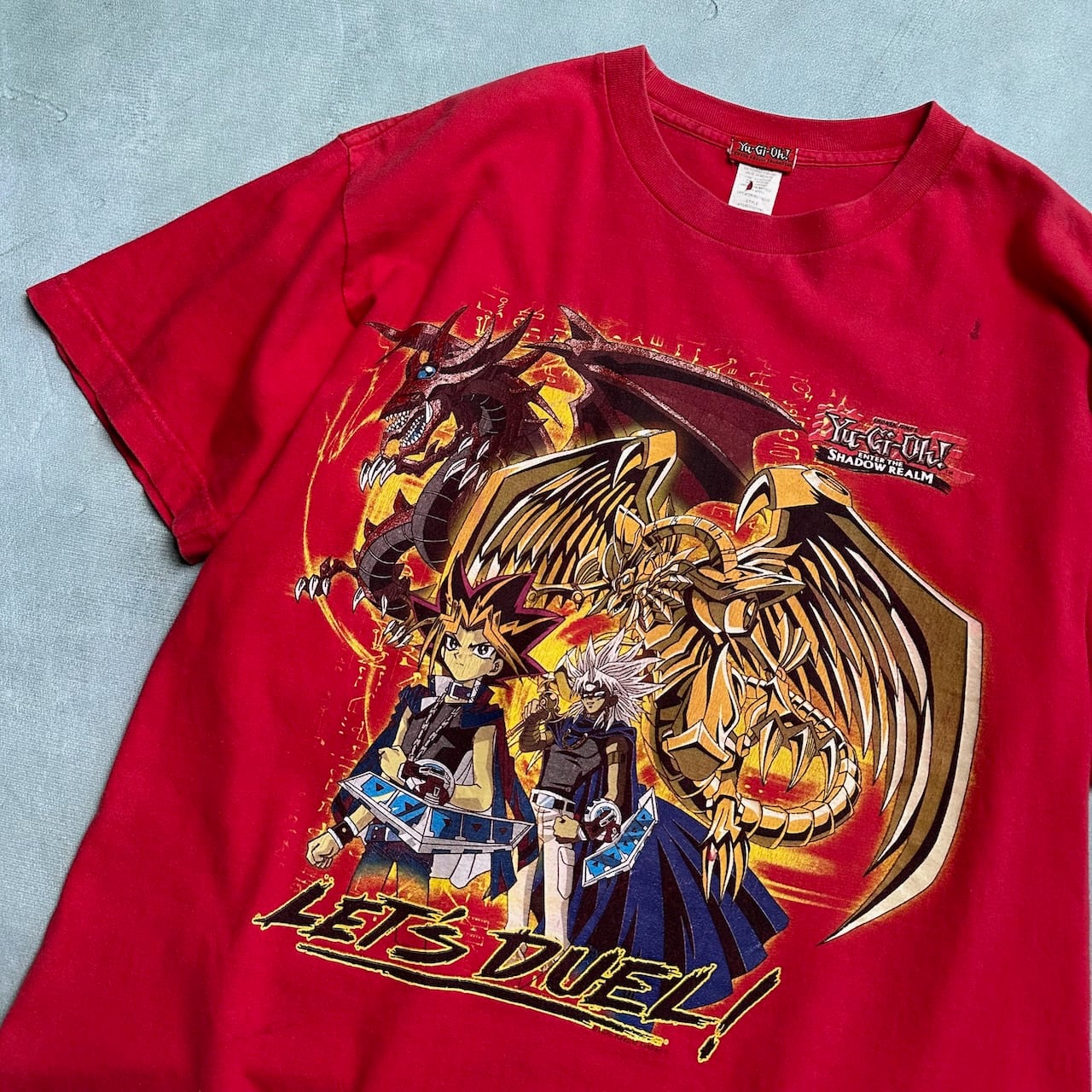 遊戯王 マリク アニメTシャツ 赤 古着 | RUFFY