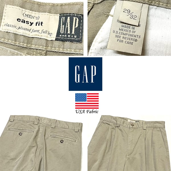 1点物◇USA素材GAPオールドギャップ2タックチノパン古着メンズ29
