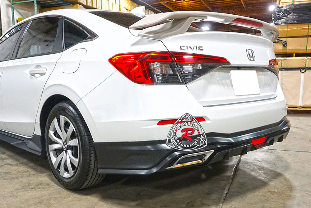 Honda Civic 4 Door Sedan, Non-Sport Rear Lip (2022-2025) TH Style