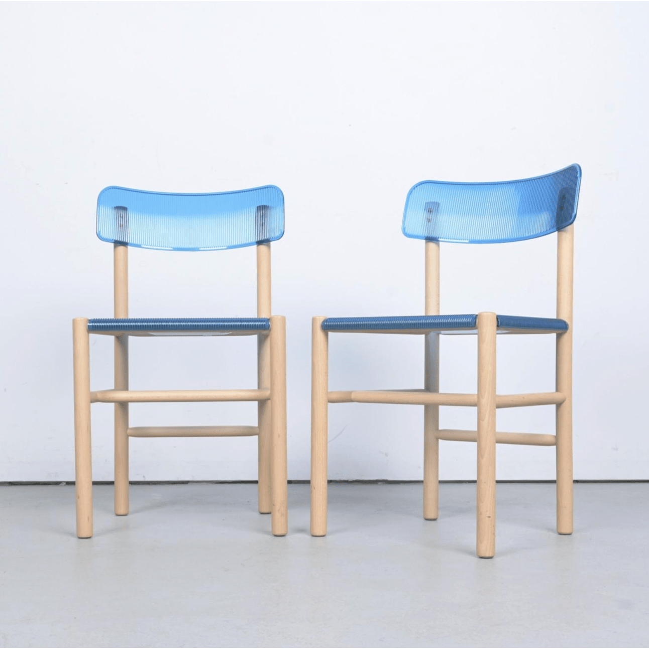 Shop Jasper Morrison 'Trattoria' Chairs for Magis – Sky Blue (6x