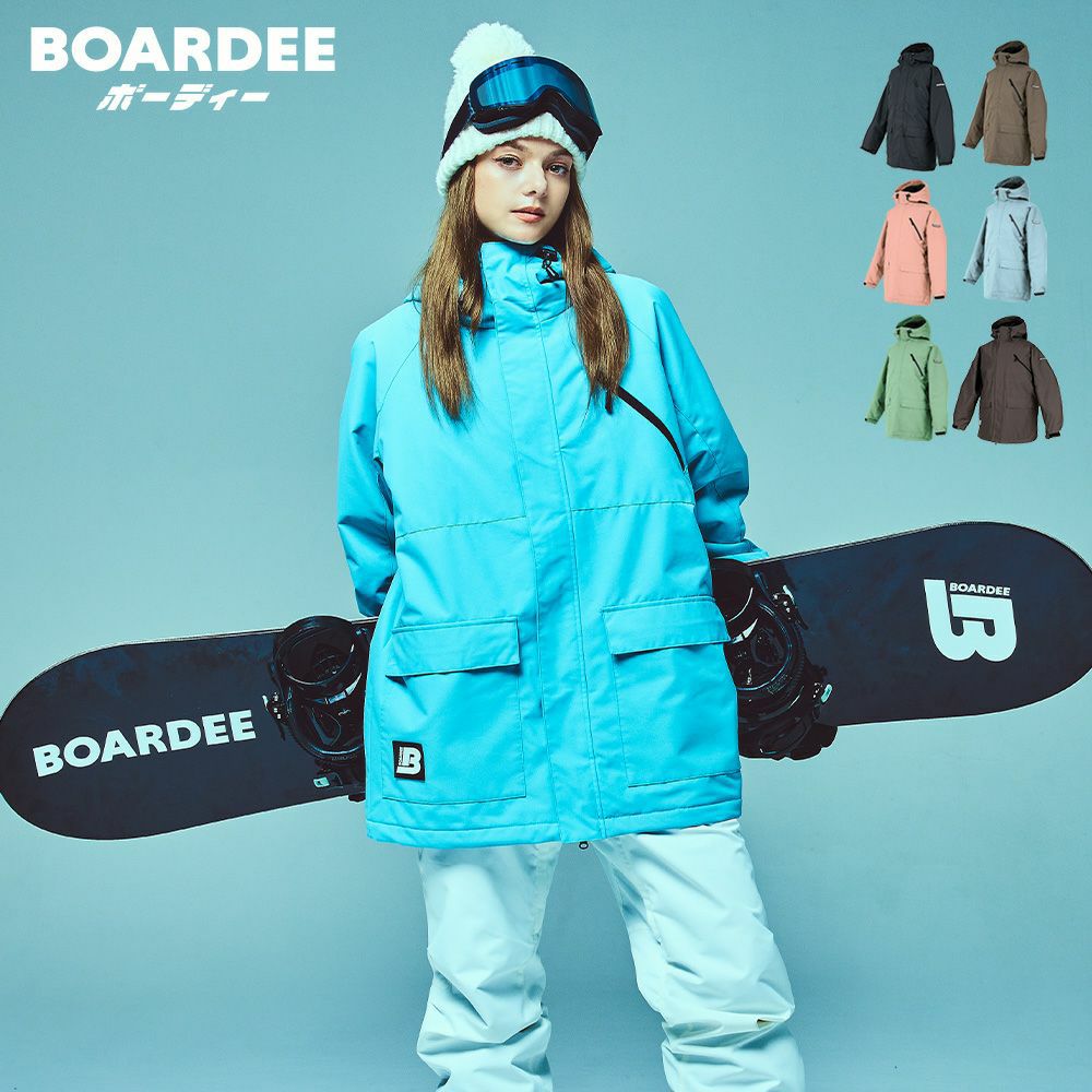 スノボウェア レディース ジャケット 単品 スノーボードウェア BOARDEE
