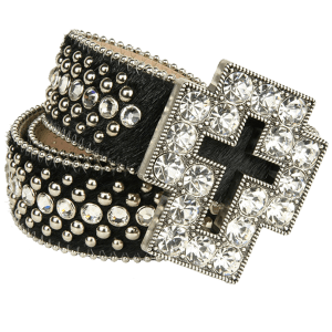 BBSIMON BELTS WHIT SWAROVSKI CRYSTAL AND ITALIAN LEATHER MADE IN USA