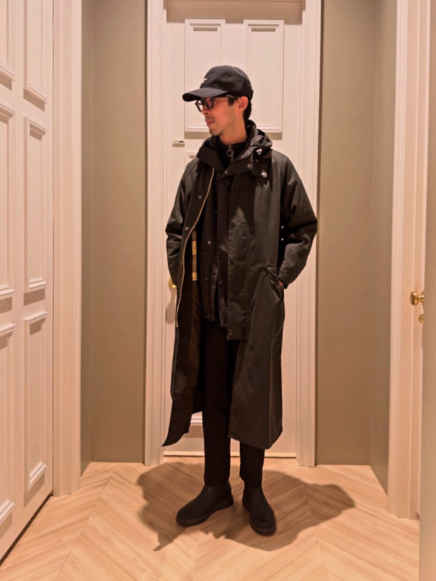 BURGHLEY / バーレー】ワックス コットン ロング コート （ オーバー