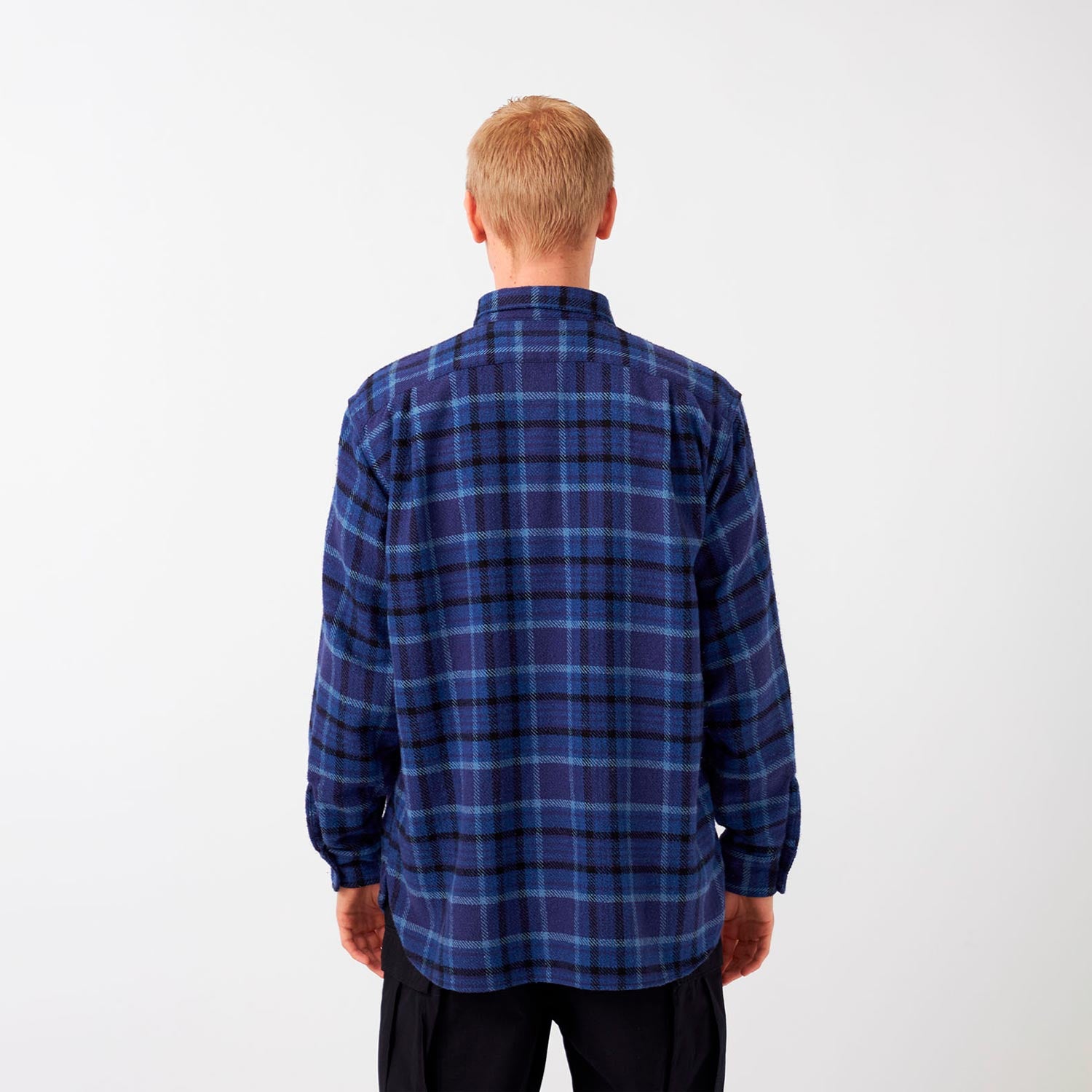 nanamica HEAVY FLANNEL SHIRT, Navy – Beamhill