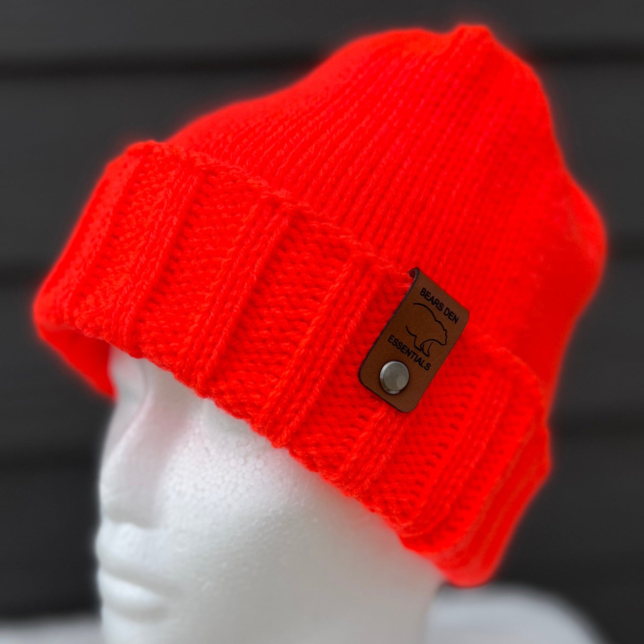 Hunters Orange Knit Hat - Bears Den Essentials