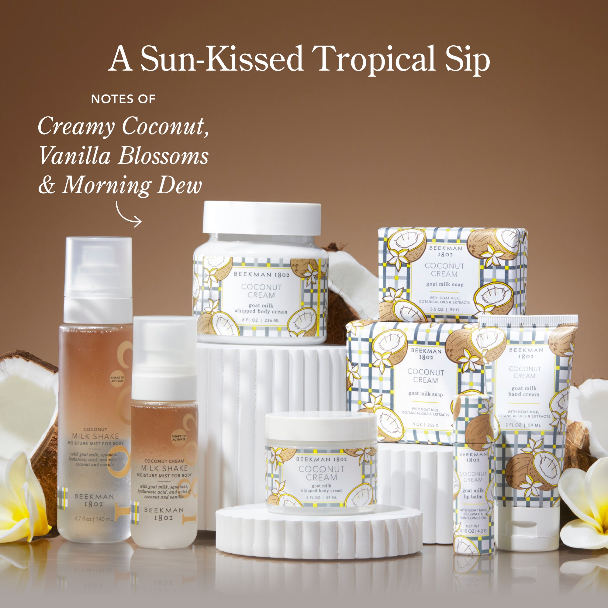 Coconut Cream Goat Milk Soap Set of 4