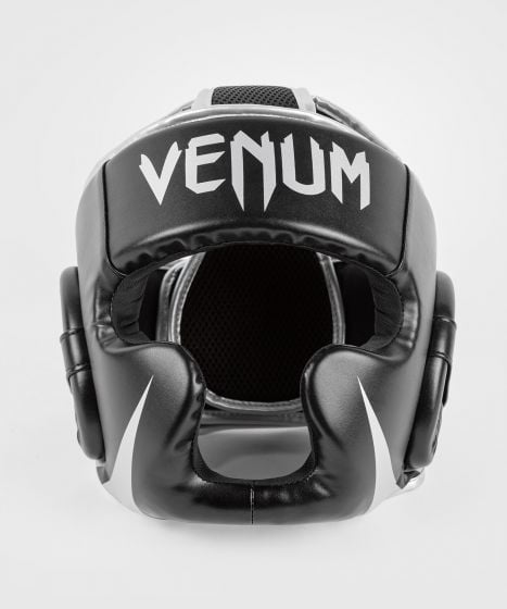 Venum Challenger ヘッドギア - ブラック/シルバー | BEEST