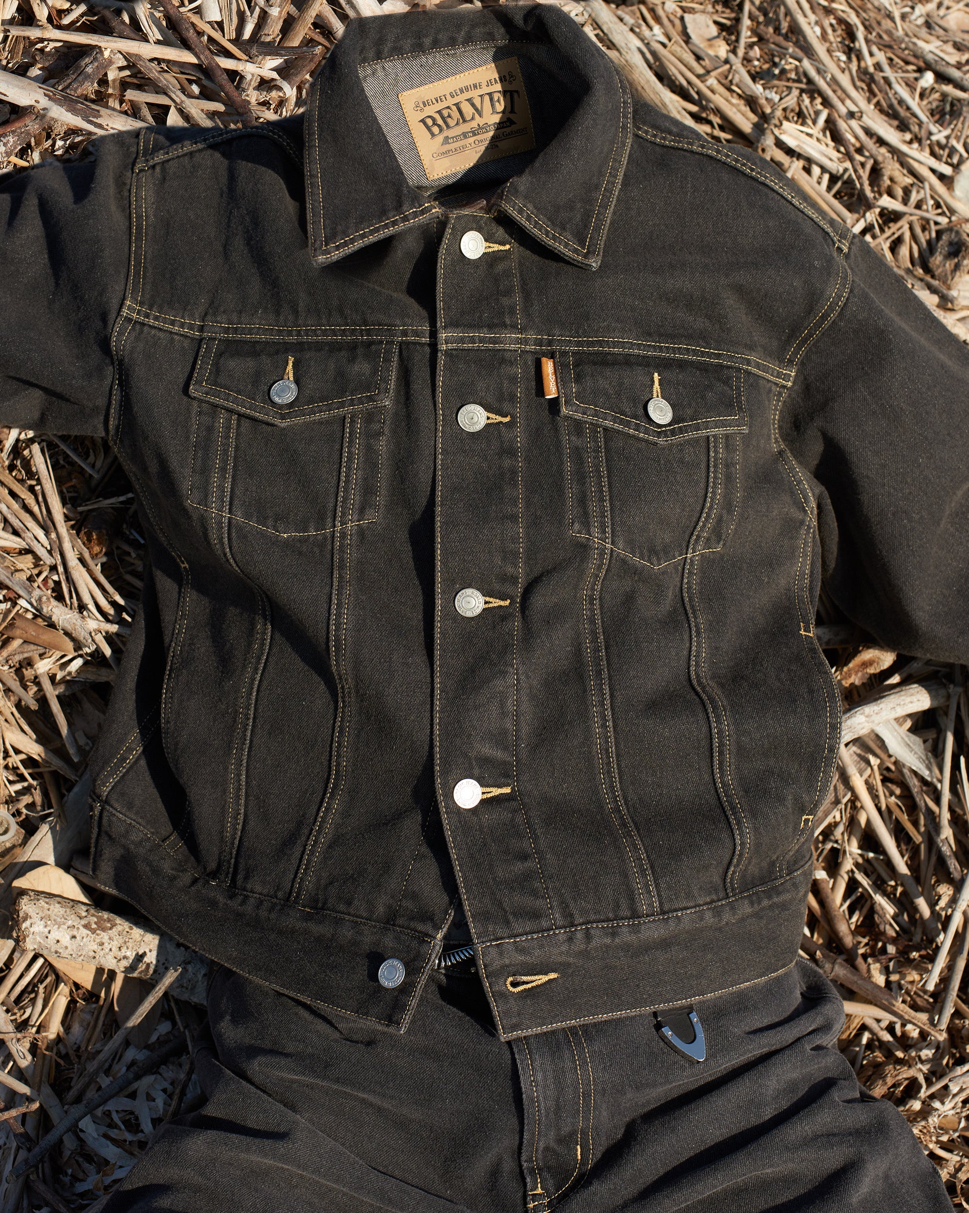 Washed Black Denim Set up / Jacket – BELVET