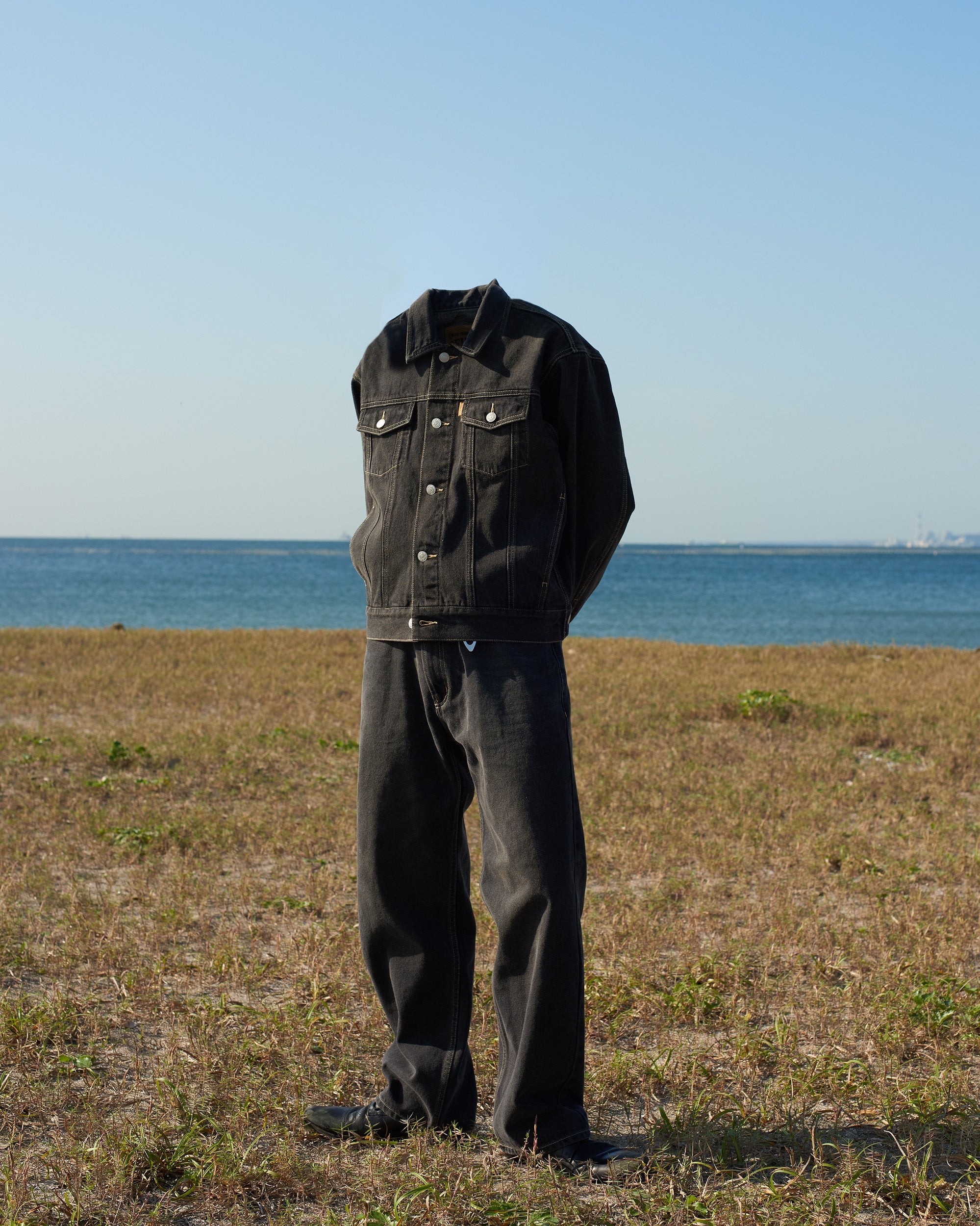 Washed Black Denim Set up / Pants – BELVET