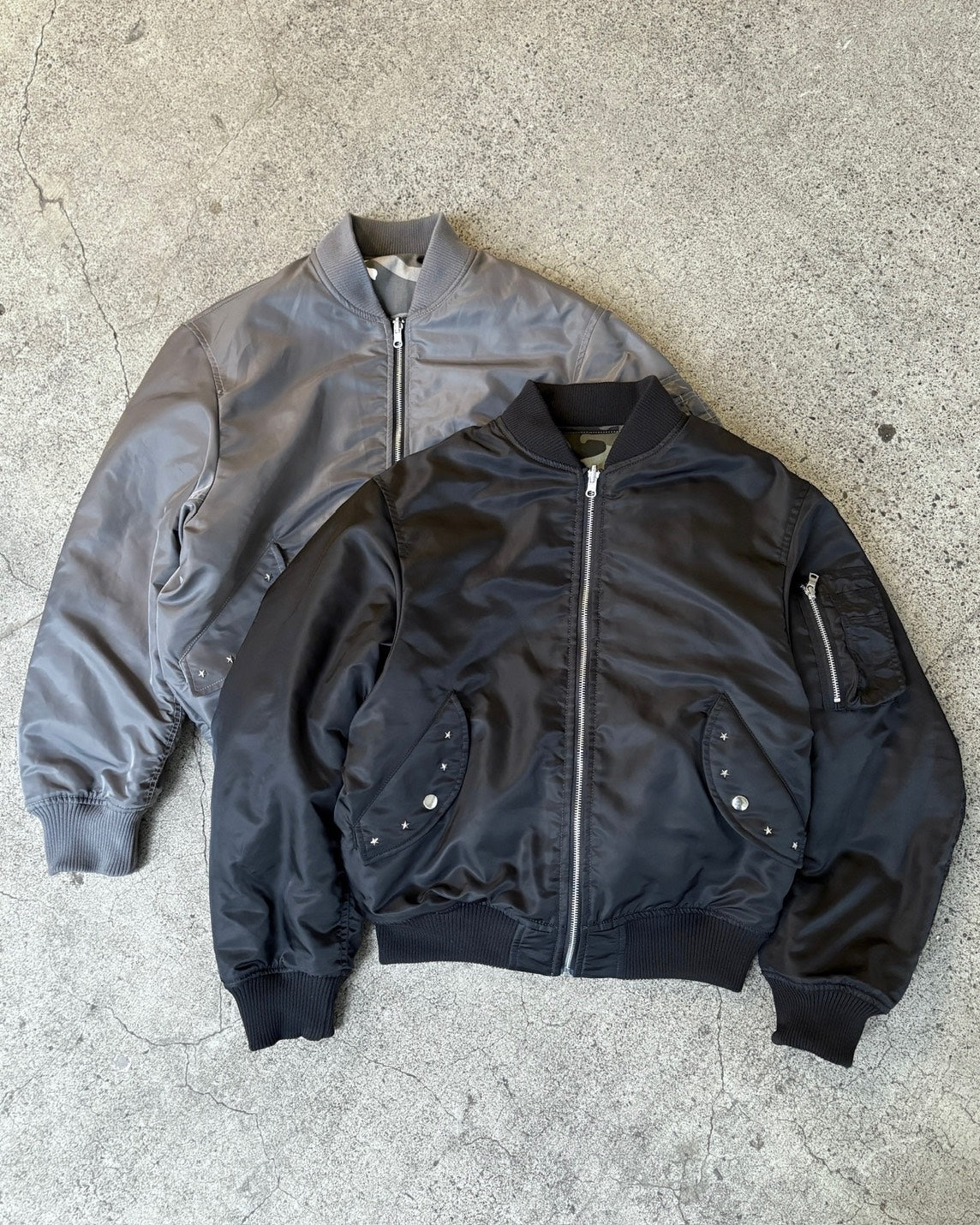 BELVET 完売品CamoReversible MA-1 Jacket L Camo Reversible MA-1