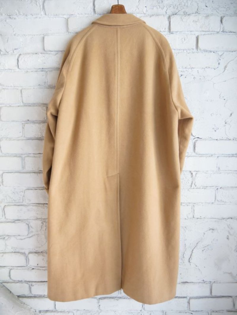 VINTAGE BURBERRY 1980's Wool & Alpaca Single Raglan Balmacaan Coat