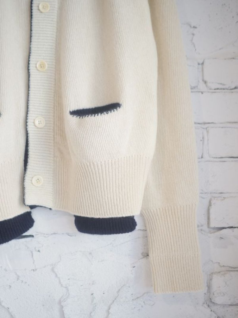 MAATEE&SONS C/N CARDIGAN マーティーアンドサンズ 強撚ひょっとこ