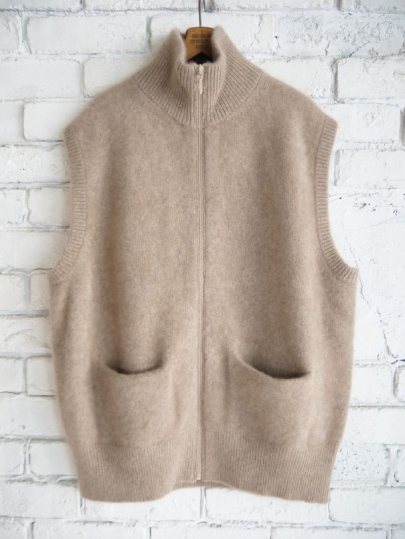 MAATEE&SONS CASHEMERE 強圧縮 JIP VEST マーティーアンドサンズ