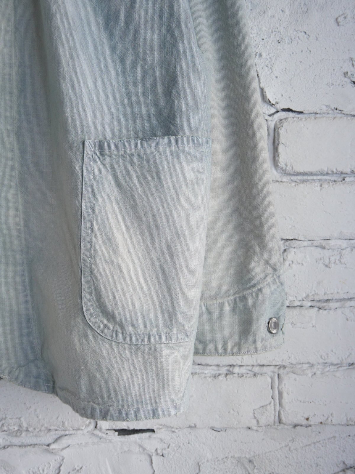 A.PRESSE indigo Pin Check Coverall アプレッセ インディゴピン