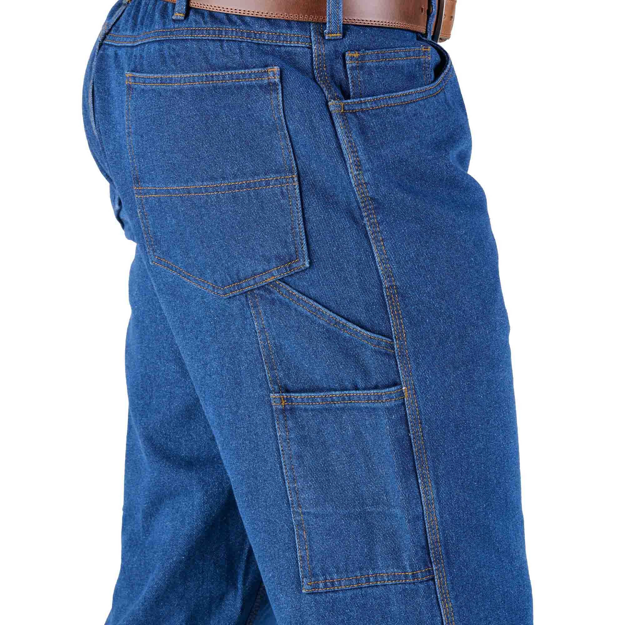 Men's Stone Wash Flannel-Lined Denim Dungaree – Berne Apparel