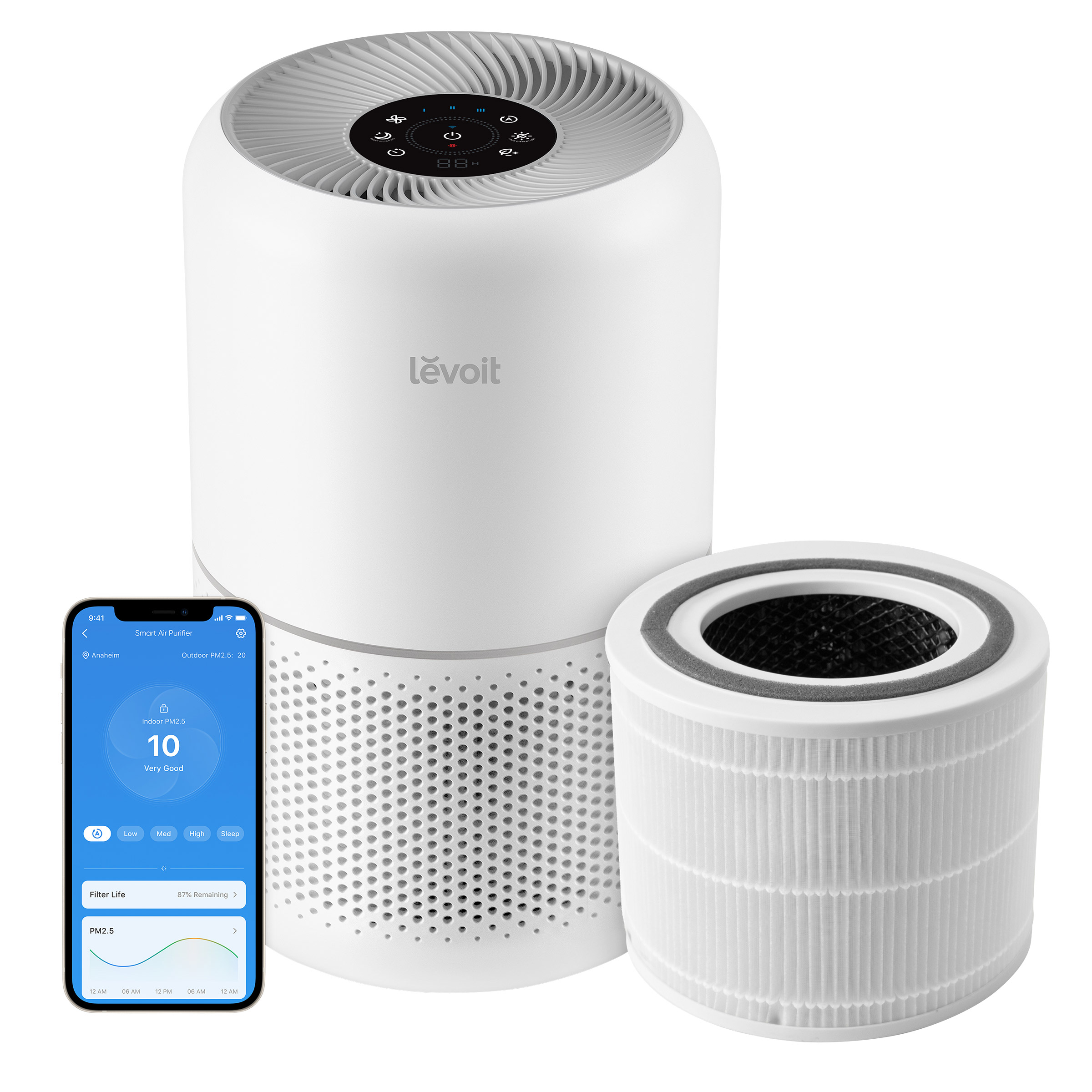 Levoit Plasma Pro Core 300S-P Smart Air Purifier with Extra Filter