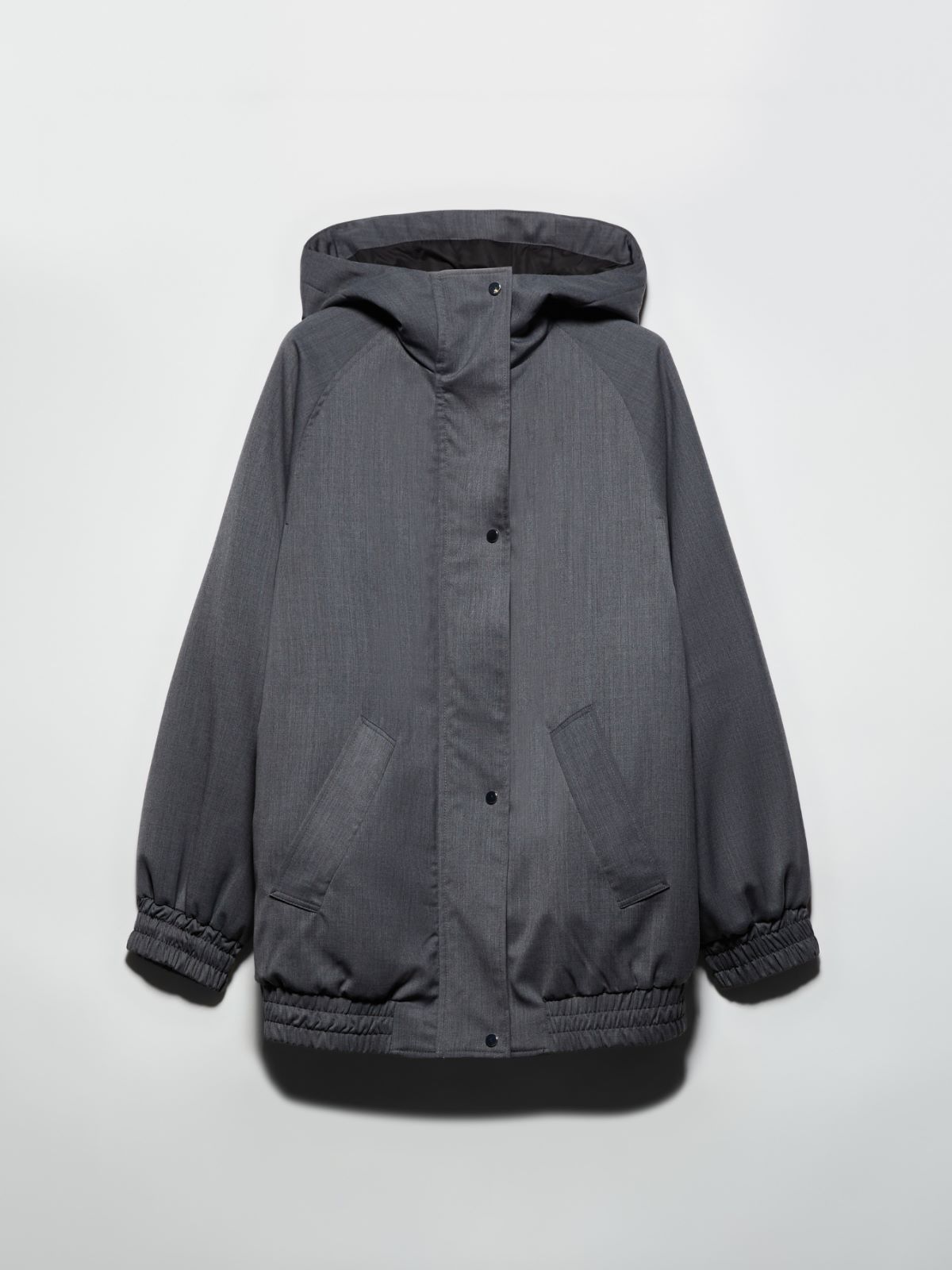 Sartorial Shifts padded jacket, melange grey | MAX&Co.