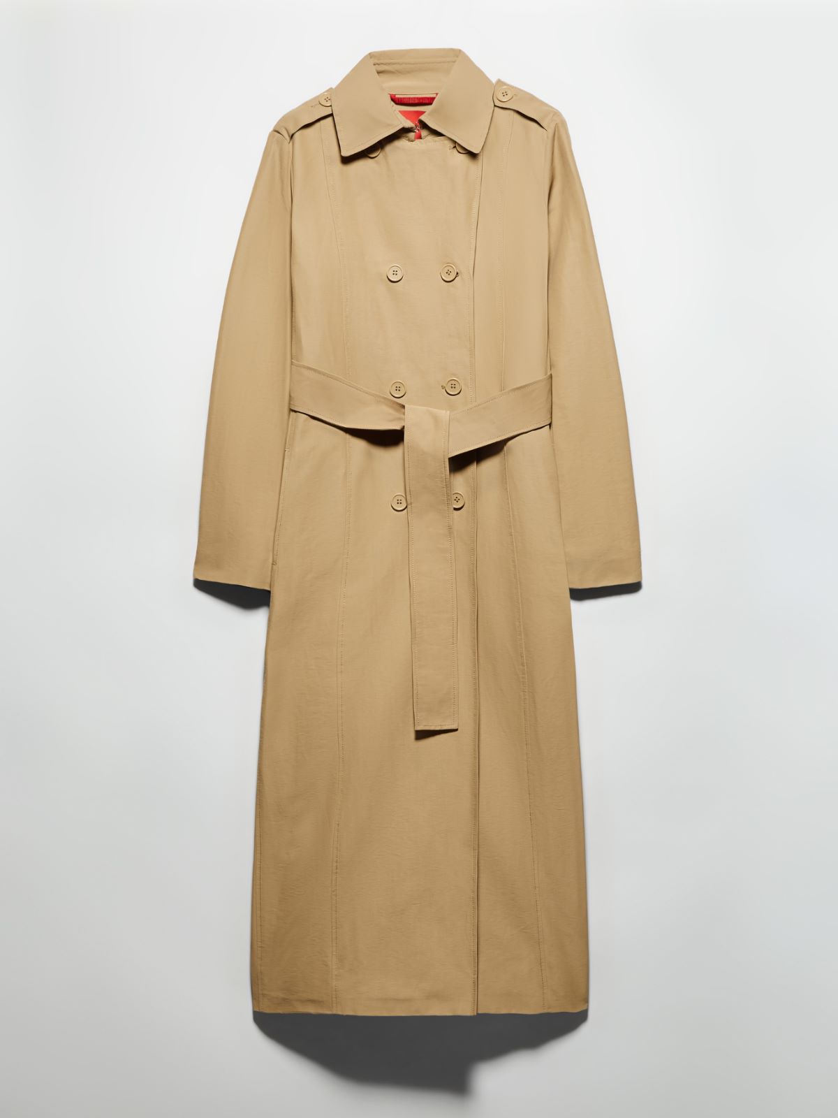 Ottoman midi trench coat, beige | MAX&Co.