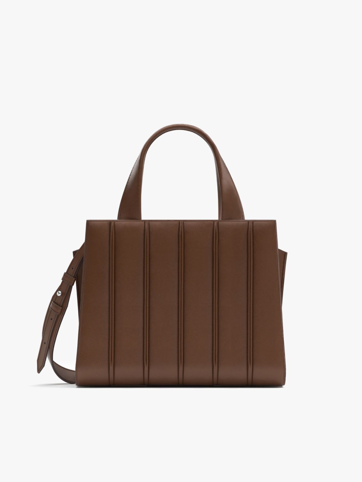 ホイットニー] カーフレザー ミディアム バッグ 5, amber brown | Max Mara