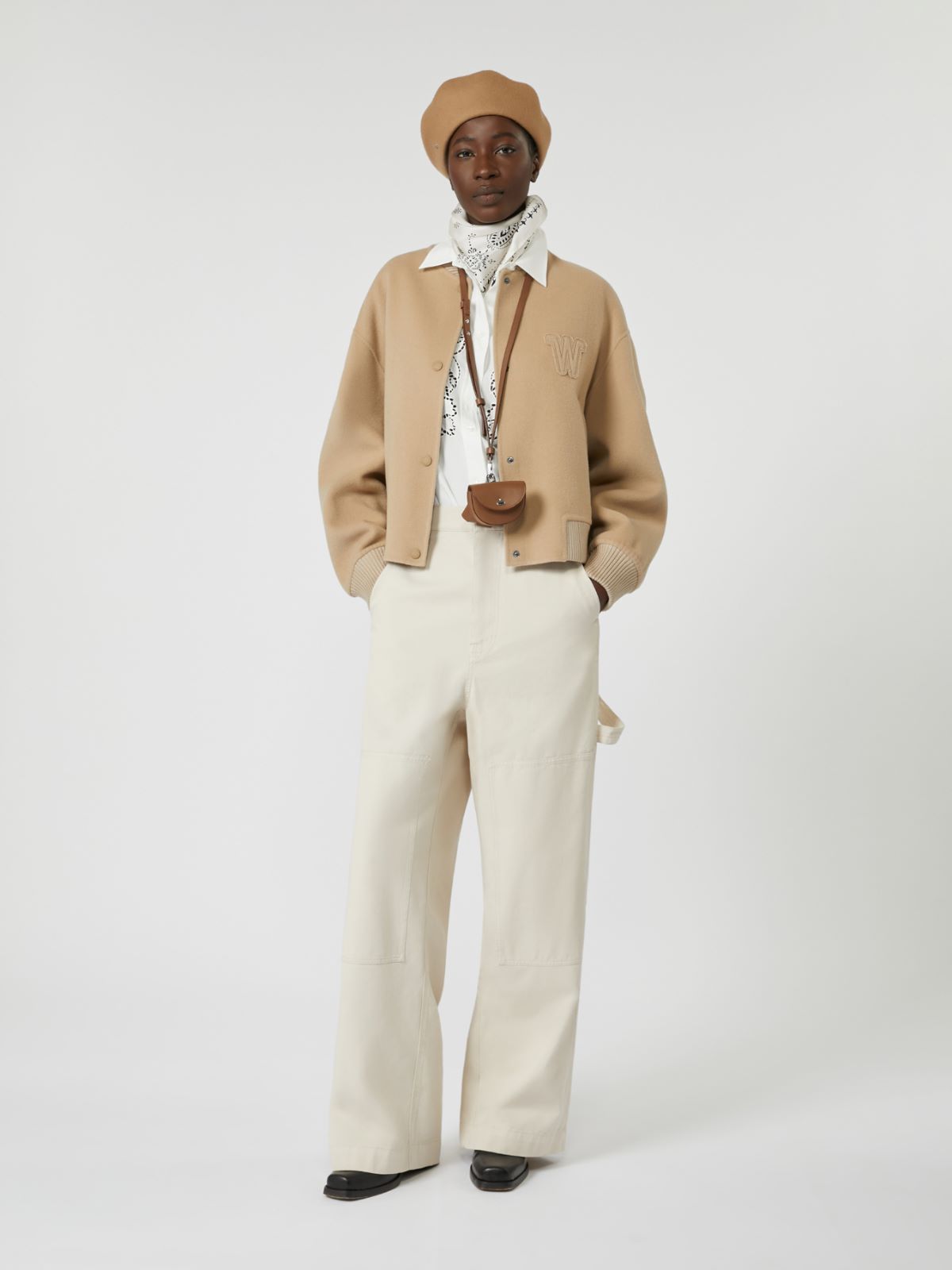 Wool-blend bomber jacket, camel | Max Mara