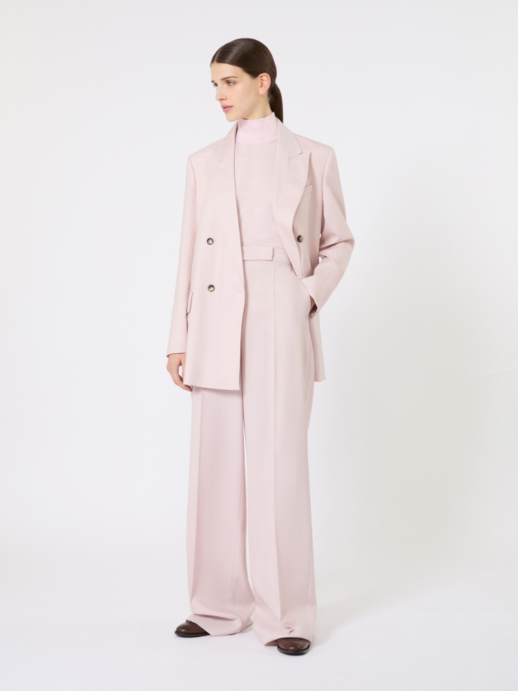 ボア] ピュア ウール ハイネック ニット, pink | Max Mara