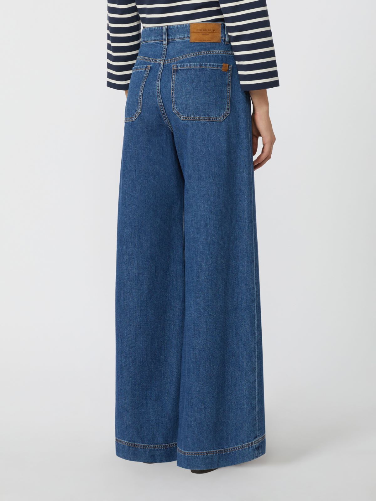 Wide-leg denim jeans, navy | Weekend Max Mara