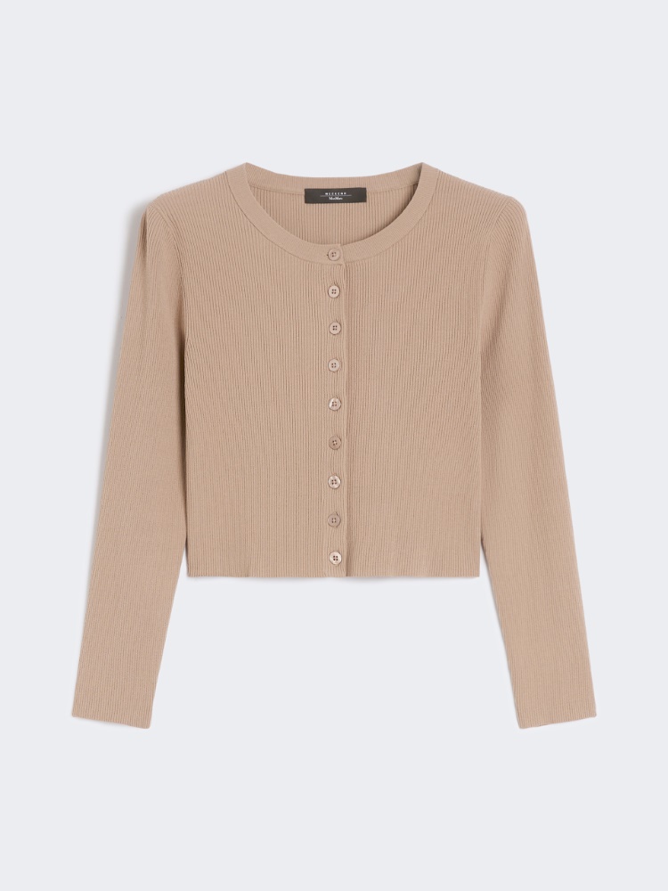 Viscose yarn cardigan, marron glace' | Weekend Max Mara