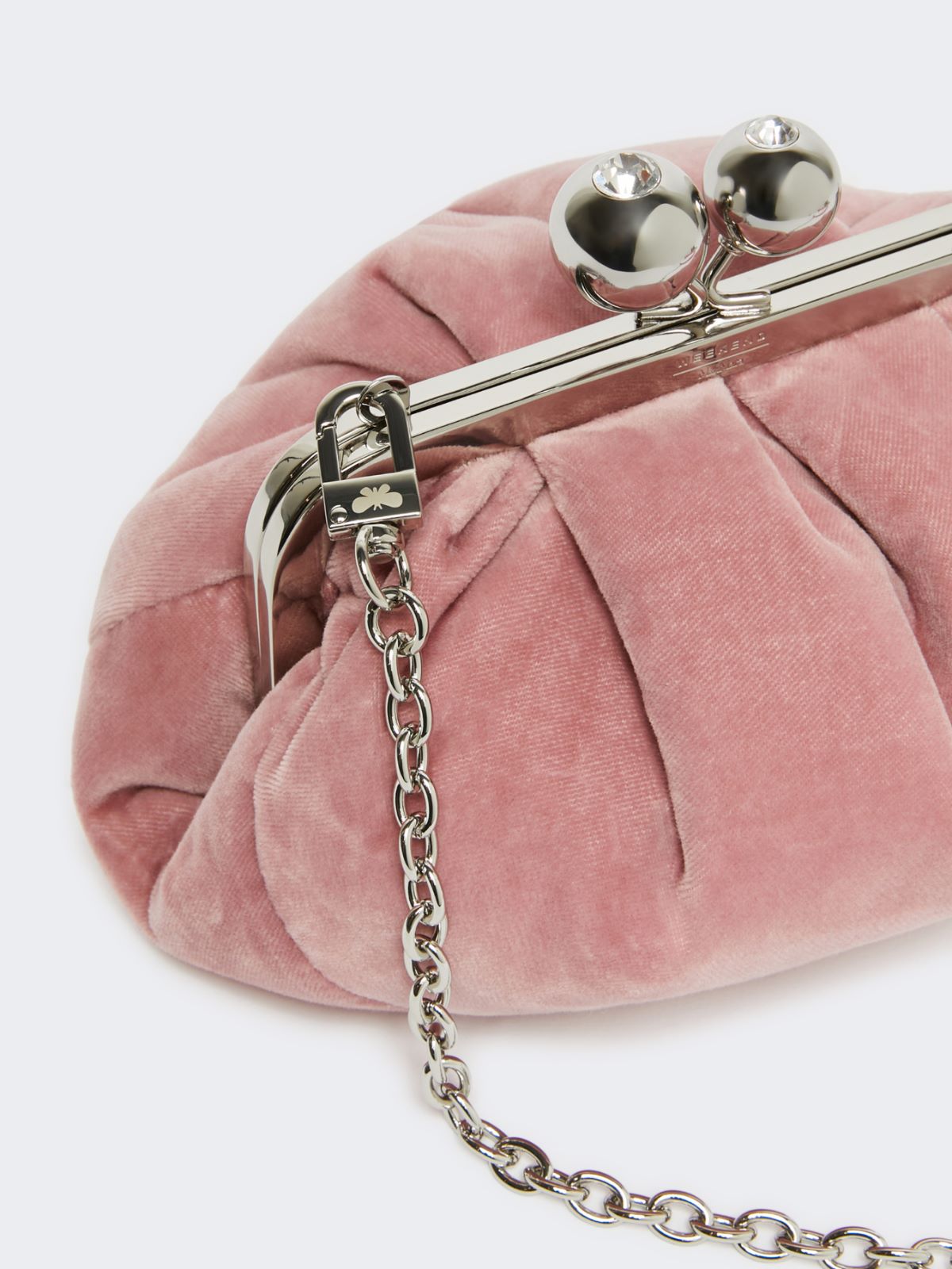 Small cotton velvet Pasticcino Bag, pink | Weekend Max Mara
