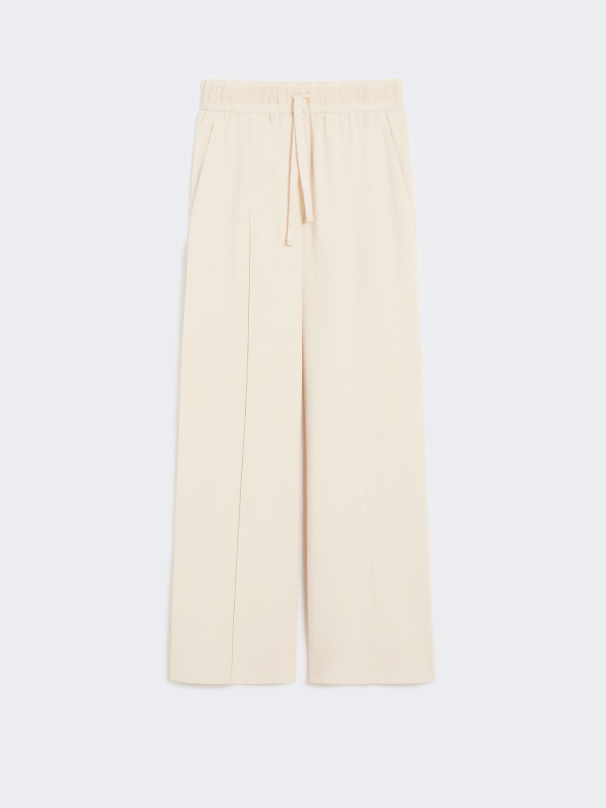 Milano-knit jersey trousers, ivory | Weekend Max Mara