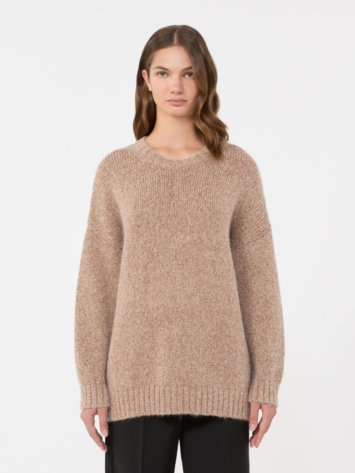 Oversized mohair and lurex sweater, copper | Weekend Max Mara