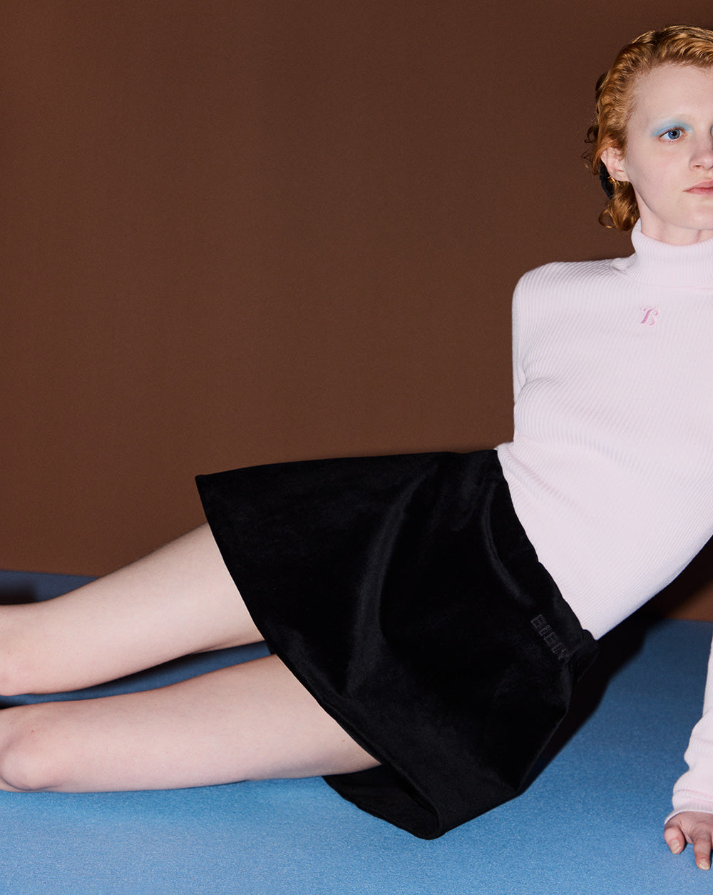 BIBIY. MADE | MILA VELOUR SKIRT BLACK｜Bibiy.
