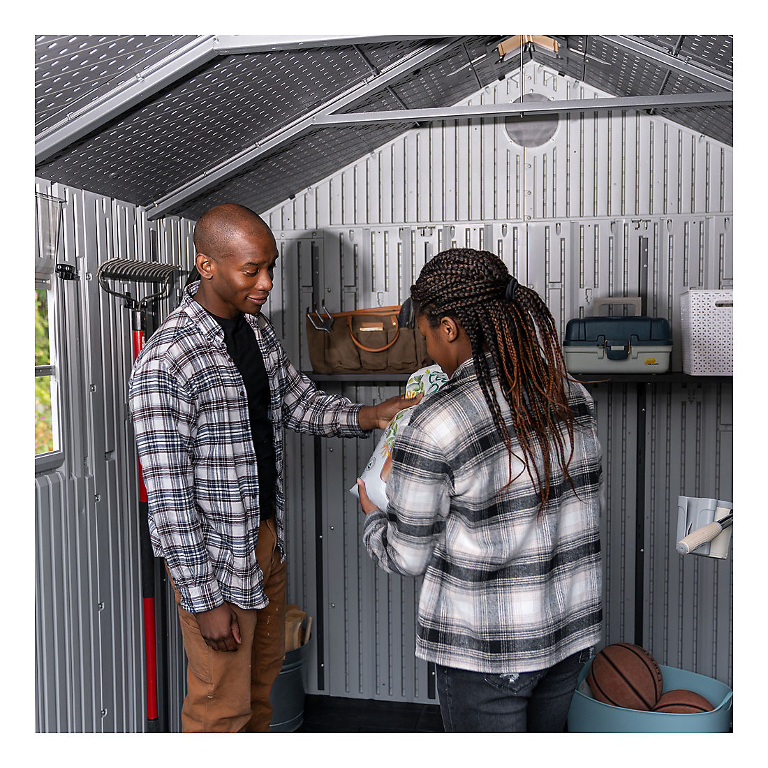 Lifetime 8' x 10' Outdoor Storage Shed - Gray | BJ's Wholesale Club