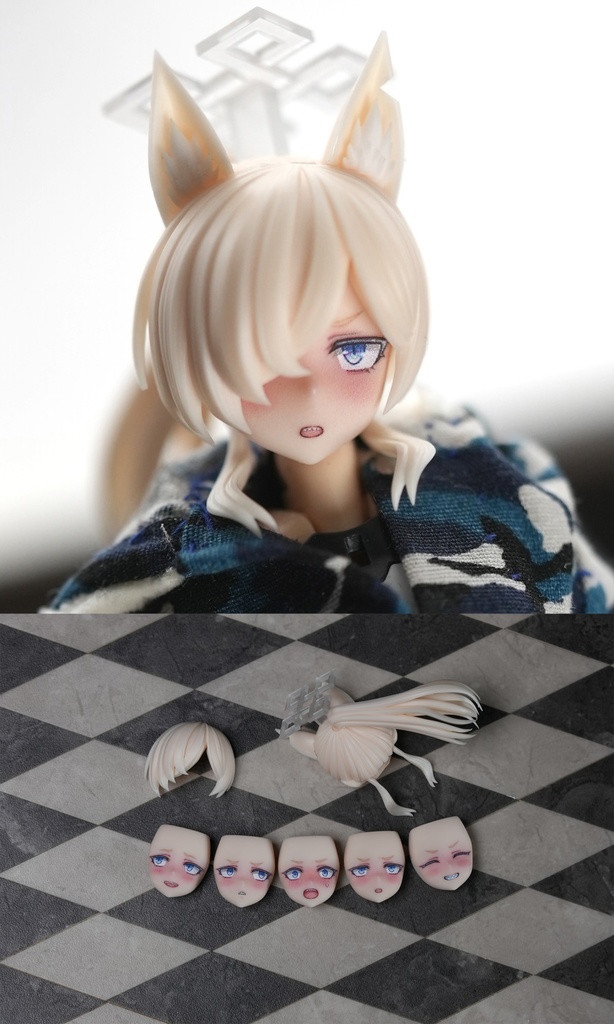 BAF-006]ブルーアーカイブ ヘッドパーツセット - カンナ(水着