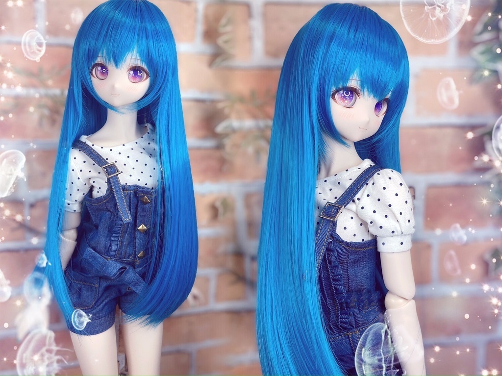 ドールウィッグ*LH*ブルーオーシャン*9～9.5インチ - Dolls Collection