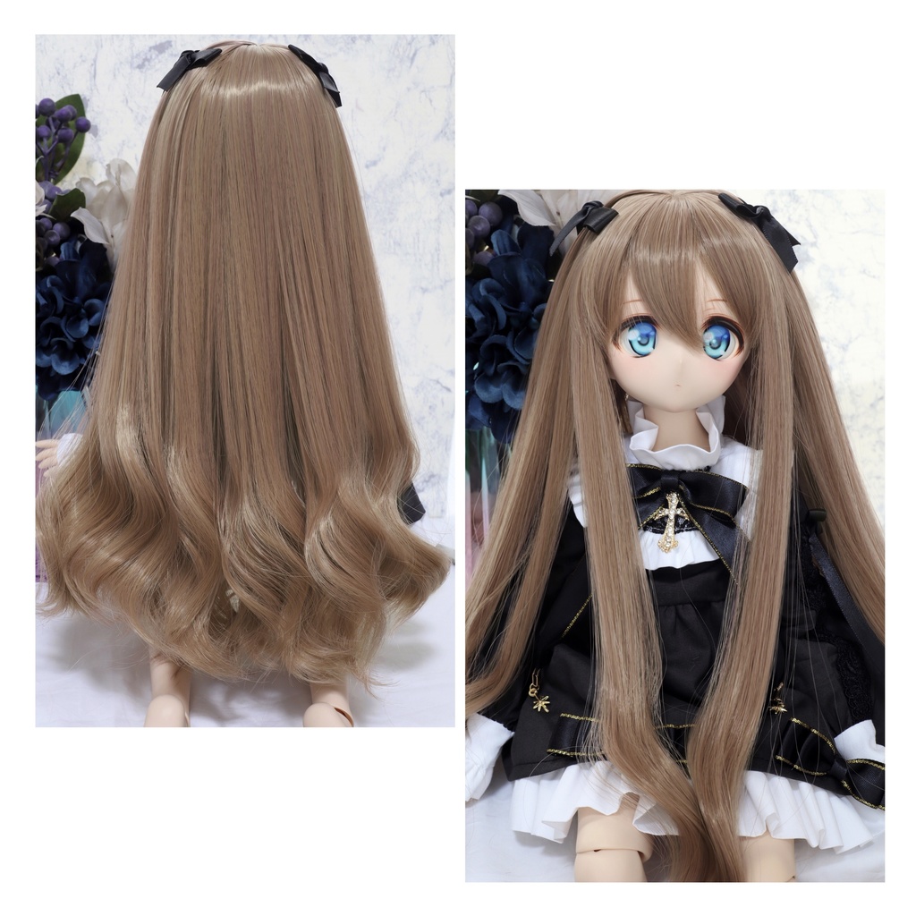 ツーサイドアップカールウィッグII】9インチ MDD・DDサイズ - 竪琴屋