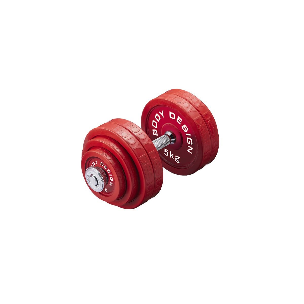 片手 レッドラバーダンベルセット 30kg | ボディデザイン