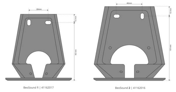 Wall Bracket for BeoSound 1 & 2 | Bang & Olufsen Speaker