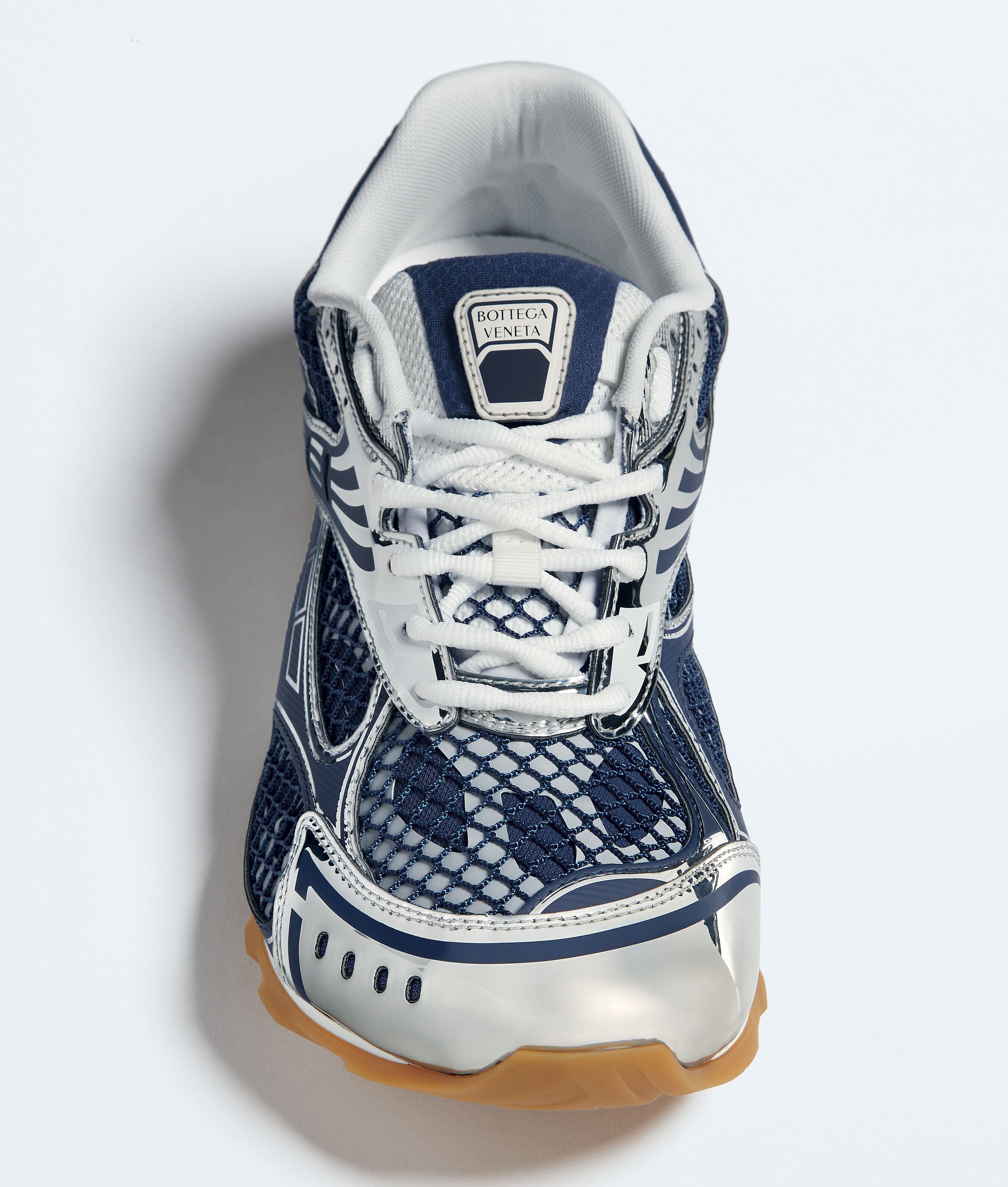 Men's Orbit Flash Sneaker in Abyss/ice/egg yolk | Bottega Veneta US